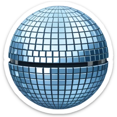 Disco ball sticker