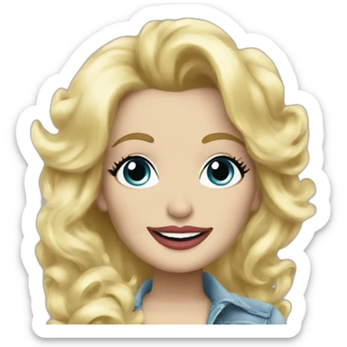 Dolly Parton you're welcome sticker