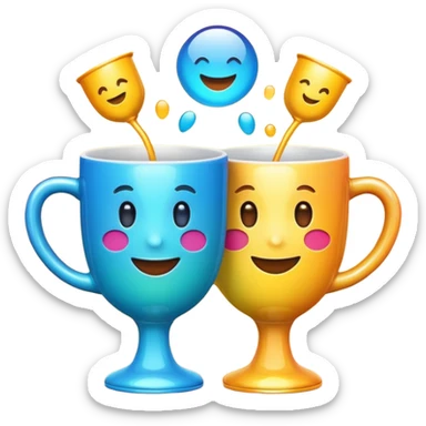 EMOJI AND WIN CUP sticker