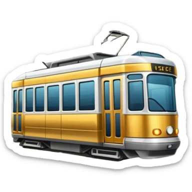 tram in city sticker