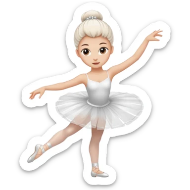 ballerina spinning sticker