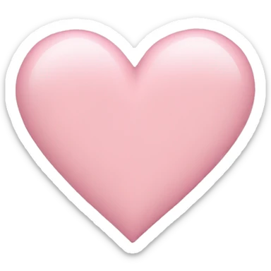 Light pink heart sticker