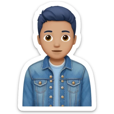 jeans jacket sticker
