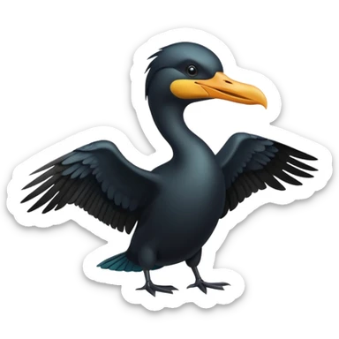 Cormorant sticker