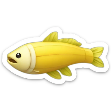 Un banane sur un poisson sticker