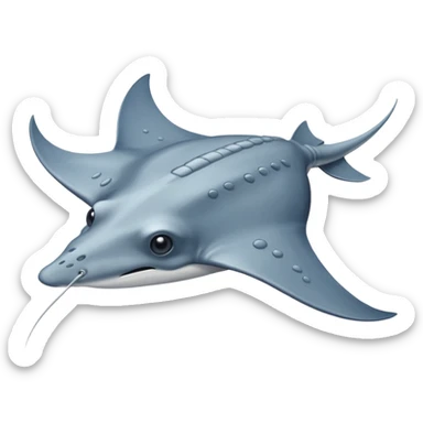 small stingray simple with stinger sticker
