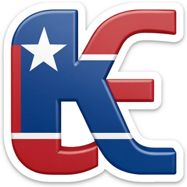 "ATX" Block letters with the Texas State Flag wrapped inside the letter Block space sticker