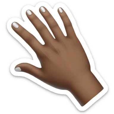 Close hand with silver ring in ring finger sticker