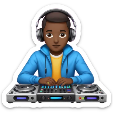 DJ AND HIS STUFF sticker