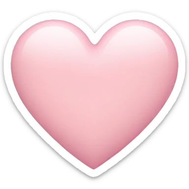 pastel pink heart sticker