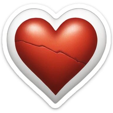 White heart injured sticker