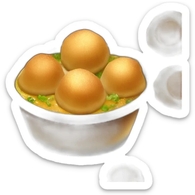 Indian street food pani puri sticker