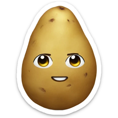 Potato with a hoodie sticker