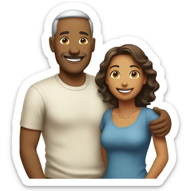 Daddy and mommy sticker