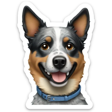 Blue heeler dog sticker