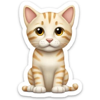 Light Cream tabby sticker