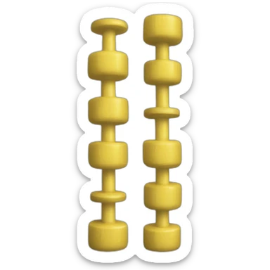 dumbells sticker