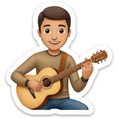 Spanish man playing guitar emoji sticker
