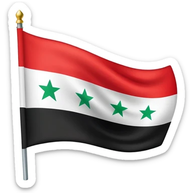 Independence Syrian flag sticker