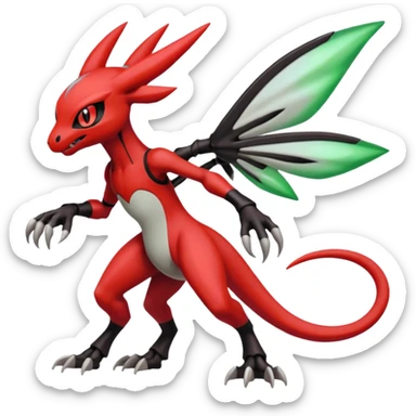 Meloetta-Guilmon-Scizor-Darkrai-Pokémon-Fakémon-creature sticker