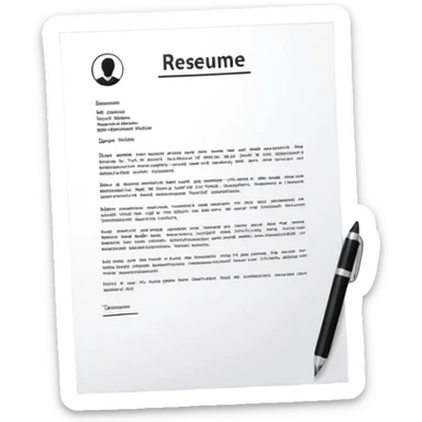 resume letter sticker