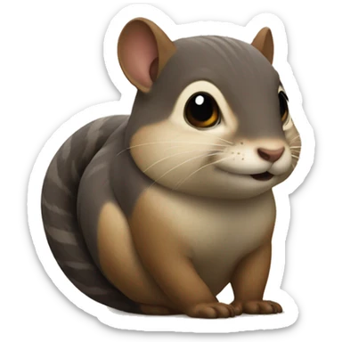 Ardilla en sticker