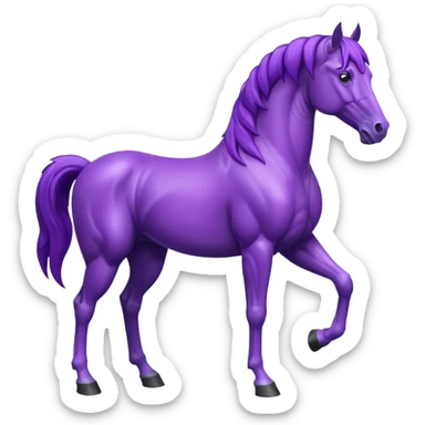 PurPle horse sticker