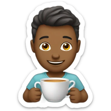 Tasse de thé sticker