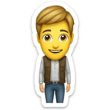 buyer in a furniture store sticker