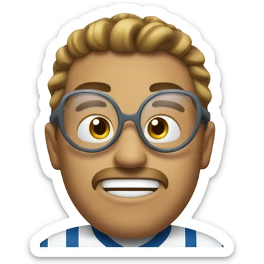 emoji que sea de un discapacitado jugando tenis sticker