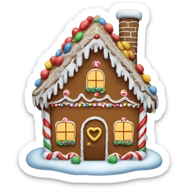 gingerbread house sticker