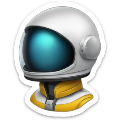 A minnnesota loon wearing a space helmet sticker