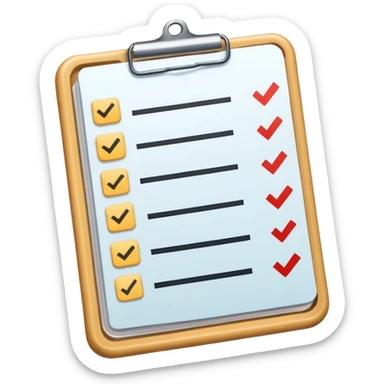 task to do or missions regarding a job role 📋✅ sticker