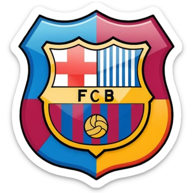 Barcelona logo emoji sticker