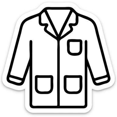 simple and recognizable green occupational therapy jacket icon sticker