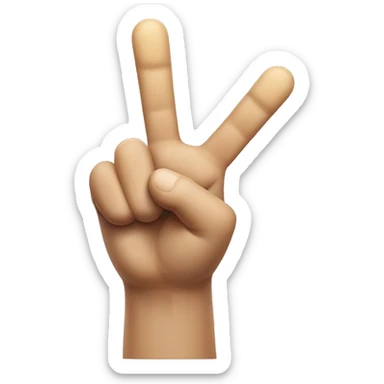 super mario's head and a hand with 2 fingers signing v for victory sticker