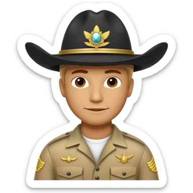 A navy seal with a sombrero sticker