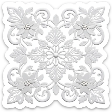 Beautiful lace sticker