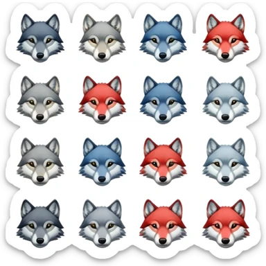 kick platformu için 13 adet abonelik rozeti oluşturur musun kurt motifli sticker