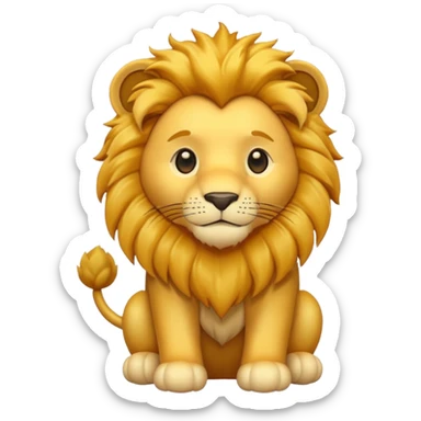 Toy Animal lion  sticker