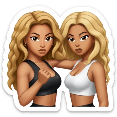 beyonce fighting nicki  sticker