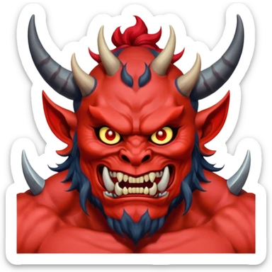 demonio japones sticker