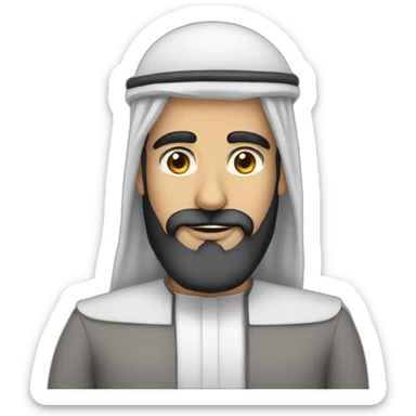 Arab cfo with black beard sticker
