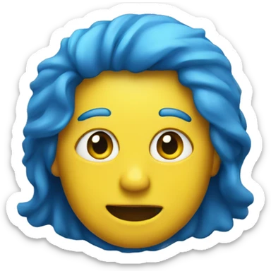 Blue with yellow M sticker