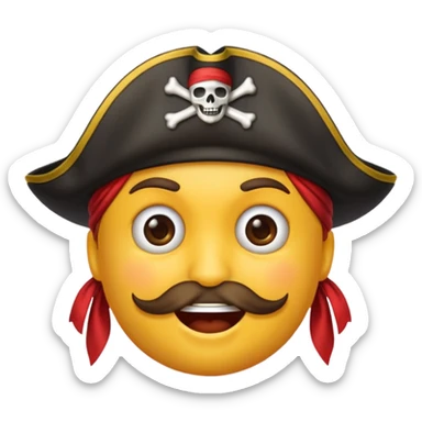Make an emoji for pirates sticker