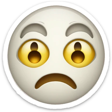 hing out to another surprised emoji face sticker