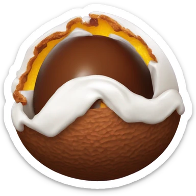 A Cadbury creme egg sticker