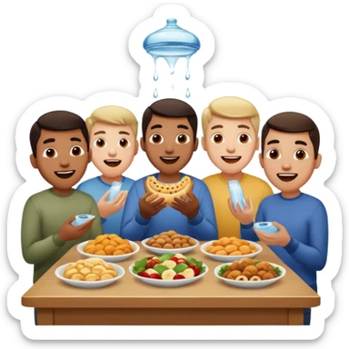 Hombres se les hace agua la boca sticker