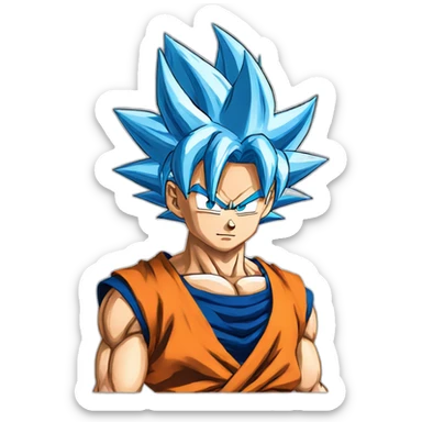 goku ssj blue sticker