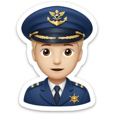 Boat Captan hat sticker